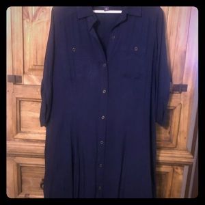 Romans navy shirt dress